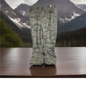 US Airforce Uniform Utility Trousers Pants Camouflage Men 36x33 cargo Button Fly